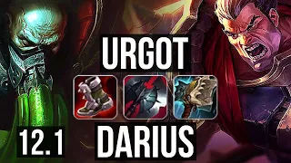 URGOT vs DARIUS (TOP) | Rank 2 Urgot, 3/0/8, 600+ games | EUW Challenger | 12.1