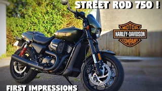 Harley Davidson Street Rod 750 | First impressions & Ride #harleydavidson