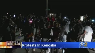 Peaceful Night Of Protests In Kenosha In Wake Of Fatal Shooting