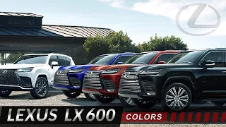 New Lexus LX600 2022 - All Colors Illustrated based on Old LX Color Options & Some Custom
