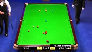 WSC 2013  RONNIE O'SULLIVAN vs JUDD TRUMP semifinal Frame15