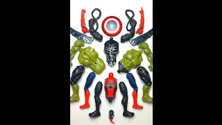 UNBOXING MAINAN VENOM VS SPIDERMAN VS HULK #avengers #shorts