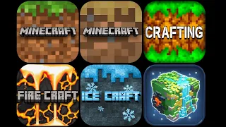 Minecraft 😎 Minecraft Trial 😁 ICE CRAFT 🥶 FIRE CRAFT 🥵 EARTH CRAFT 😱 CRAFTING&BUILDING 🤑