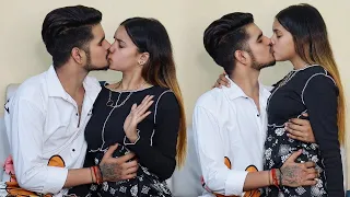 Mene Nancy Ke Lips Cut Kardiye ❤🙈 Real Kissing Prank || Gone So Much Romantic || Couple Rajput