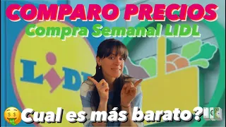 🔥LIDL VS MERCADONA🔥 Comparo precios de TODOS los productos de mi compra Semanal 🤑 Más barato? 💶