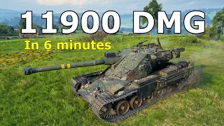 World of Tanks Kranvagn - 11,900 Damage In 6 minutes