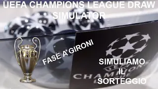 SORTEGGIO FASE A GIRONI DI UEFA CHAMPIONS LEAGUE 2020/2021 - Draw Simulator