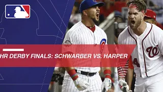 Schwarber faces off against Harper in HR Derby Finals