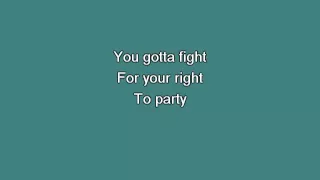 Beastie Boys   Fight For Your Right To Party [karaoke]