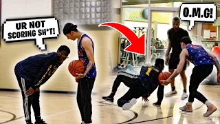 I BROKE HIS ANKLES... EXPOSING TRASH TALKERS AT THE GYM! (Mic'd Up 5v5 Basketball)