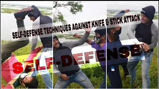 SELF-DEFENSE AGAINST KNIFE & STICK ATTACK ll SELF DEFENCE