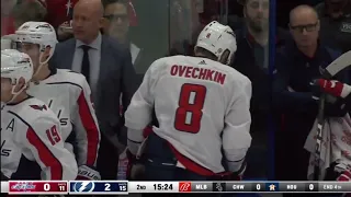 Alex Ovechkin's hard hit against Ian Cole from Lightning (30 mar 2023)