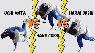 Uchi Mata Vs Hane Goshi Vs Harai Goshi || What's The Difference?