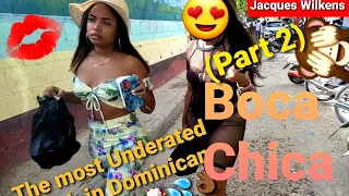 HAVING FUN AT BOCA CHICA BEACH - REAL STREETS || DOMINICAN REPUBLIC [4K]