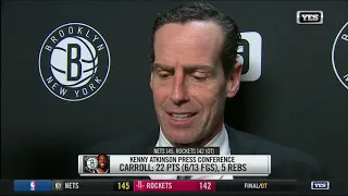 Kenny Atkinson on the Nets big overtime win over the Rockets