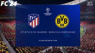 Atlético Madrid vs Borussia Dortmund | Quarter Final | First Leg | UEFA Champions League | EAFC 24 |