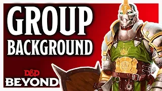 What are 'Group Backgrounds' in D&D? [Eberron: Rising from the Last War]