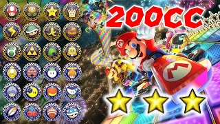 Mario Kart 8 Deluxe 200cc - All 24 Cups Beaten with 3 Star Rank (Including DLC)