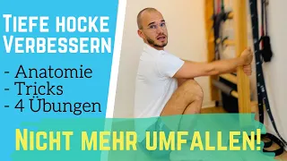 Tiefe Hocke verbessern - umkippen vermeiden, Sprunggelenke mobilisieren