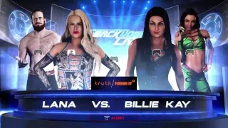 WWE 2k18 - Lana w/Aiden English vs. Billie Kay w/Peyton Royce