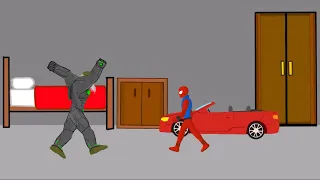 Old Hulk VS Spiderman Fight for Car - Drawing Cartoons 2 - Raza Animations