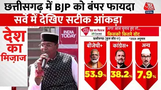Mood of the Nation 2024: Chhattisgarh में BJP को बंपर फायदा, सर्वे में देखें सटीक आंकड़ा | Congress
