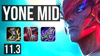 YONE vs KATARINA (MID) | 10/0/9, Legendary, 300+ games | BR Master | v11.3