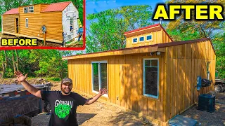 Start to Finish - Renovating Abandoned Cabin in the Woods in 30 Days