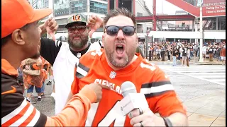 Browns fans going nuts after beating Joe Burrow's Bengals in season opener