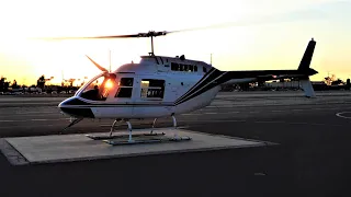 Bell 206B JetRanger Start-Up & Takeoff "Nice Sound" Helicopter N870H