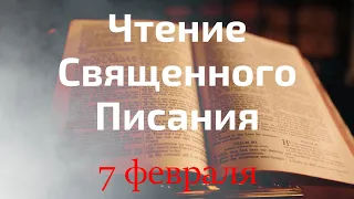 Чтение Священного Писания на 7 февраля