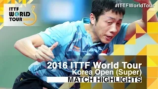 2016 Korea Open Highlights: Xu Xin vs Fan Zhendong (1/2)