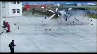 Impressive helicopter crash, Agusta AW169