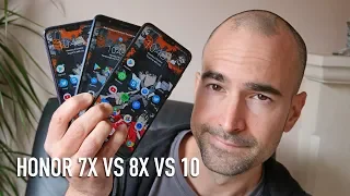 Honor 8x vs Honor 7x vs Honor 10 | Side-by-side comparison