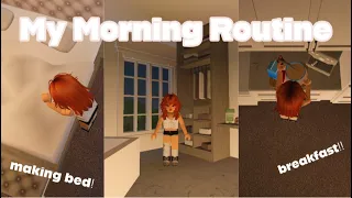 My Morning Routine| Bloxburg Roleplay| W/ Voices