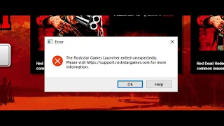 08/11/19 FIX: Red Dead Redemption 2 PC: Rockstar Game Launcher exited unexpectedly.