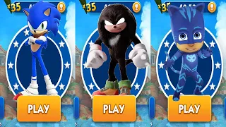 Subway Surfers Sonic Boom vs Sonic Dash Movie Dark Knuckles v Tag with Ryan Pj Masks All Characters