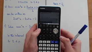 Trigonometry - Solving Equations Sec, Cosec, Cot Examples