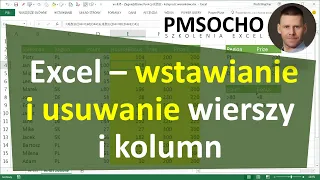 EXCEL - Wstawianie, usuwanie wierszy i kolumn, przenoszenie komórek