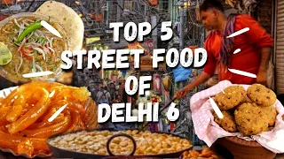 Top 5 Street Food in Chandni Chowk 6: Delhi Street Food | Best Street Food In Delhi 2021| Sadi Gaddi