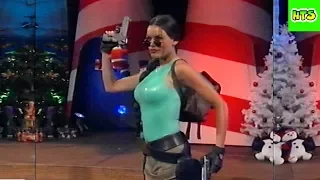 Awkward Lara Croft - Late Late Toy Show 99'