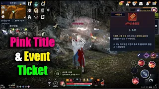 Black Desert Mobile Pink Title & Event Ticket