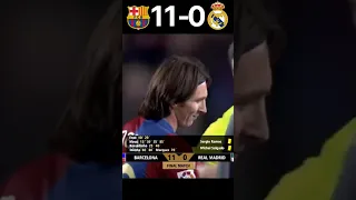 BARCELONA 11-0 REAL MADRID.. LALIGA FINAL.. 2006-07.. #football #highlights