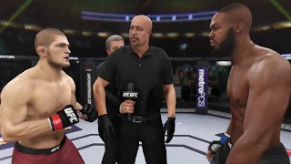 Khabib Nurmagomedov vs. Jon Jones (EA sports UFC 3) - CPU vs. CPU