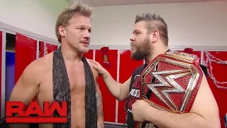 Kevin Owens attempts to comfort a rattled Chris Jericho: Raw, Dec. 19, 2016