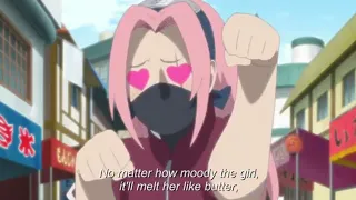 Sasuke tries to spend time with Sarada but does not know how