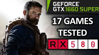 GTX 1660 SUPER vs RX 580 8gb | 17 Games Tested | Mid 2020