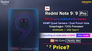 Redmi Note 9 | 9 Pro Official launch India Confirmed | Specifications, SD 720G | Redmi Note 9 Series