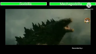 Godzilla and Kong vs Mechagodzilla with healthbars (Remake)