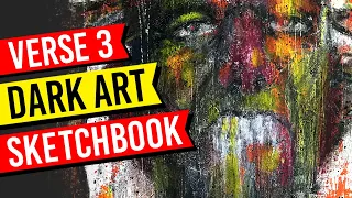 Dark Art Painting (Sketchbook Experiments 03) Sketchbook Ideas & Art Inspiration